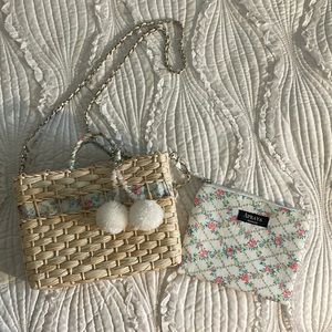 Loveshackfancy mini straw bag